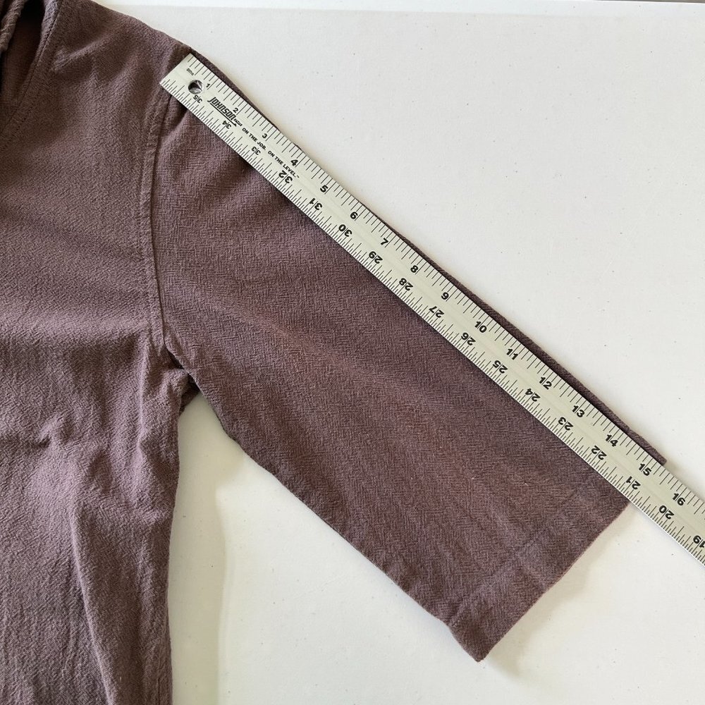 Soft Surroundings Gypsy Gauze Pullover Tunic Top XS Purple Cowl Neck Lagenlook - Picture 12 of 14